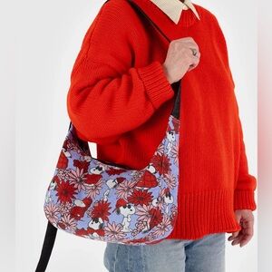 BAGGU Floral Snoopy Crossbody Bag - Red and Black